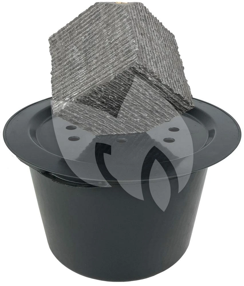 Kubus Waterornament Natuursteen LED 31 Cm Doorsnede 4 Kubus Waterornament Natuursteen LED 31 Cm Doorsnede - Afbeelding 2