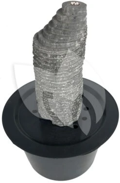 Machu Picchu Waterornament Natuursteen LED 50 Cm