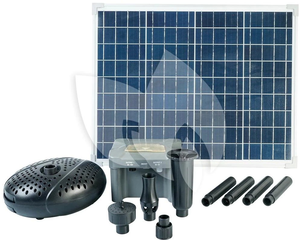 Ubbink SolarMax 2500 Vijverpomp Fontein Met Zonnepaneel - Incl. Accu 3 Ubbink SolarMax 2500 Vijverpomp Fontein Met Zonnepaneel - Incl. Accu