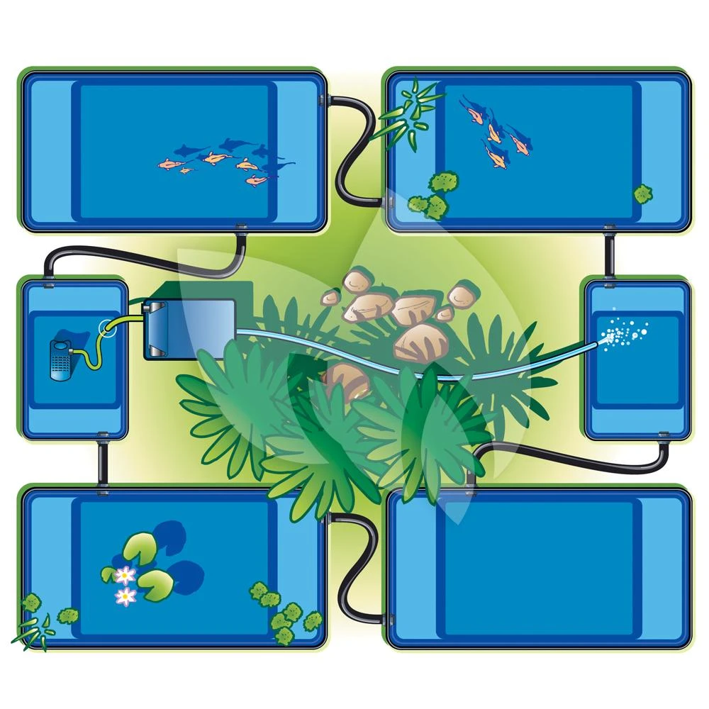 Ubbink Quadra C2 Voorgevormde Vijver 6 Ubbink Quadra C2 Voorgevormde Vijver - Afbeelding 4